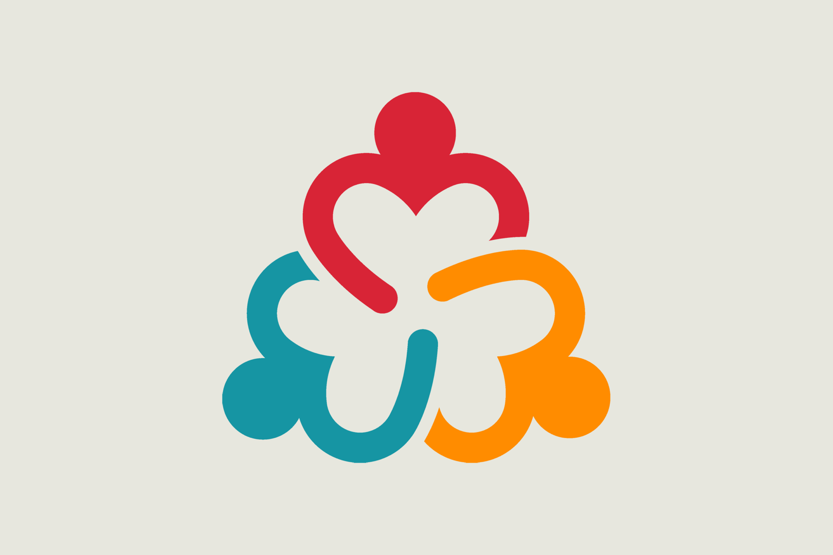 Three people/hearts - graphic